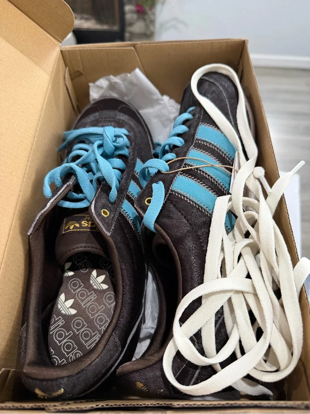 adidas Japan Black Sneakers with Blue Three-Stripes
